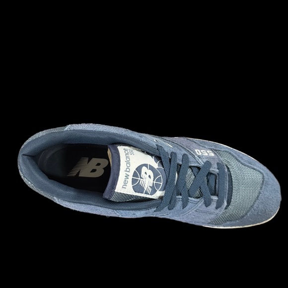 New Balance 550 Navy Blue Suede & Mesh Sneakers Men’s Size 10.5 EUC 1X main image 4
